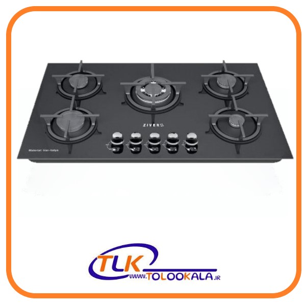 گاز شیشه 5 شعله زیور پلاس کد 111